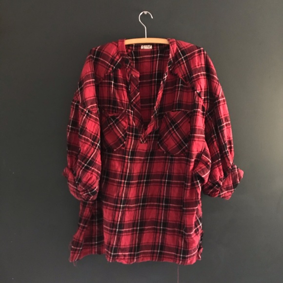 Free people flannel Blouse - Picture 2 of 6